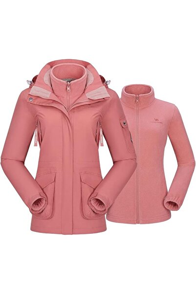 CAMEL CROWN Women's Ski Jacket Winter Snow Coat Warm Fleece Mountain Waterpro...