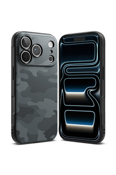 Ringke Θήκη τηλεφώνου Onyx, για iPhone 17 Pro / iPhone 18 Pro, Μαύρο Καμουφλάζ