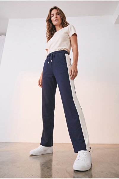 rlt relax time Relax Time Women's Oversize Elastic Waist Side Pockets Wide Le...