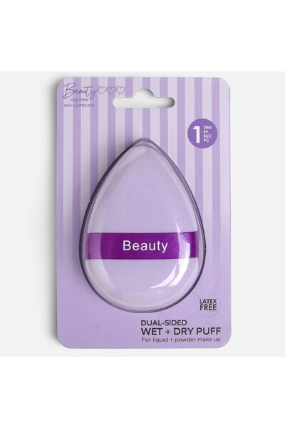 DD SHOP Buretel Picatura Lila cu Doua Fete 6x9cm - Bureti Pudra, Cosmetice Pr...