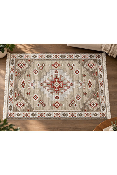 Safir Kilim Gold Kalite,Modern Özel Tasarım, Çift Taraflı Saçaklı Dokuma Kili...