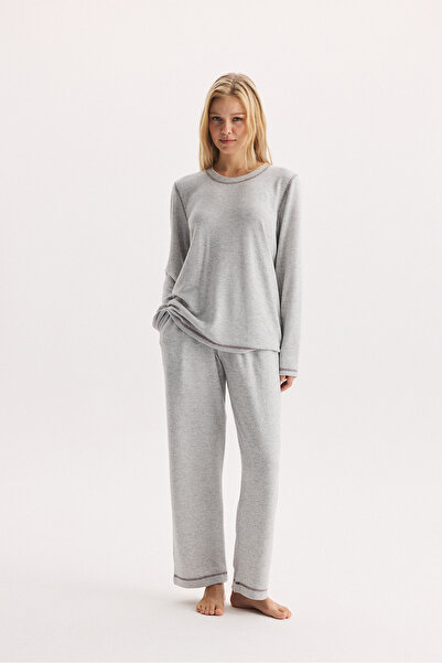 Etoile 100% Cotton Fabric Long Sleeve Pajama Set 27413