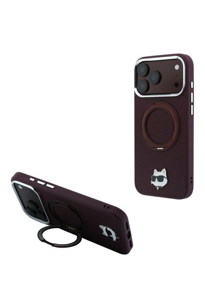 Karl Lagerfeld Husa Telefon Karl Lagerfeld, iPhone 17 Pro / iPhone 18 Pro, Bordo