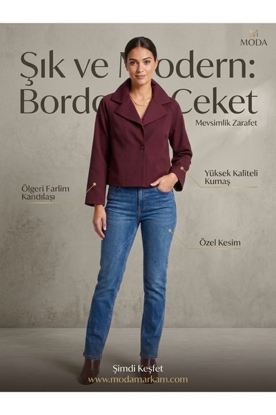 Larida Reglan Sleeve Burgundy Jacket