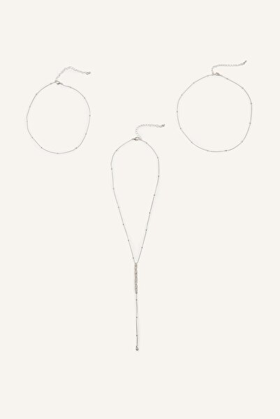 DeFacto Women's 3-Piece Necklace H3609Axns