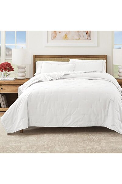 Great Bay Home طقم لحاف سرير كوستال كامل/كوين، لحاف صيفي كوستال مع أغطية وسائ...