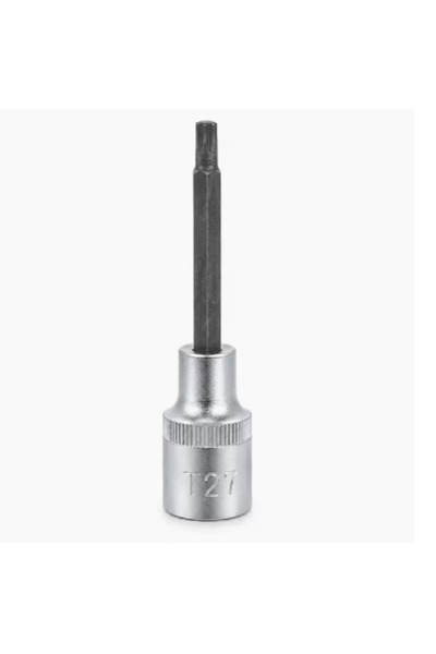 Generic Brand T27 Torx Bit Socket 1/2 Inch Drive, 4 Inch Long CR-V Metal Star...