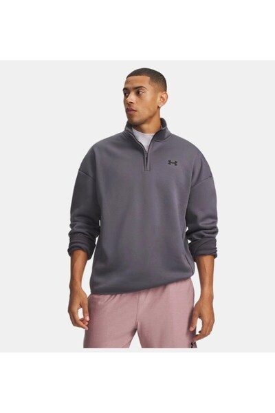 Under Armour Ua Armour Fleece 1/4 Zip Castlerock / / Black Men's 6017114-025