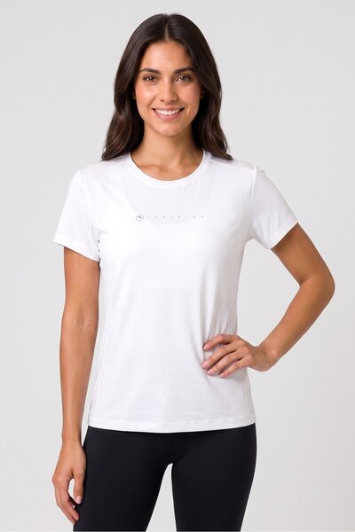 Anta Women Sportswear Fit Short Sleeve Training T-Shirt, White