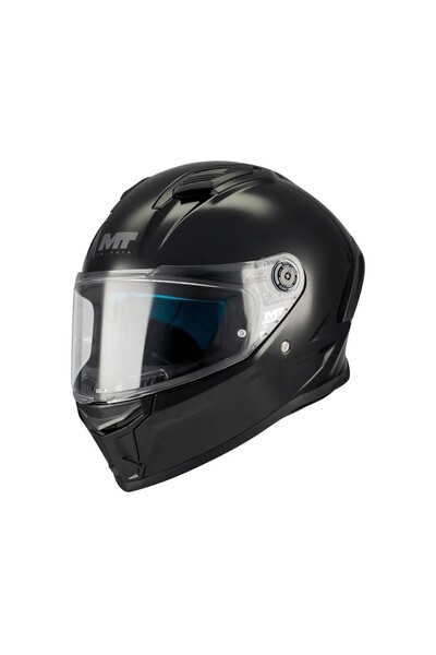 Stinger 2 Pure A1 Parlak Siyah Kapalı Full Face Motosiklet Kaskı ECE 22.06