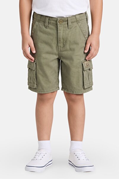 Levi's Kids Boy Brand Logo Cargo Shorts, Olive