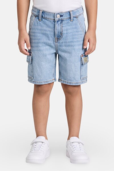 Levi's Toddlers Boy Washed Denim Shorts, Blue