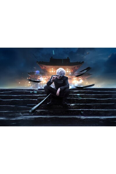 OEM Poster Gojo Satoru 5k, 61x90 cm, poster5595