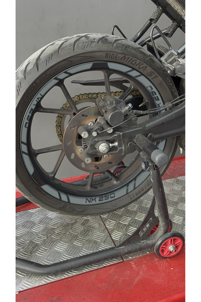 Banxtre مجموعة ملصقات شريطية مقاس 12 بوصة لـ CFMOTO NK250 مع كتابة NK250 (أما...