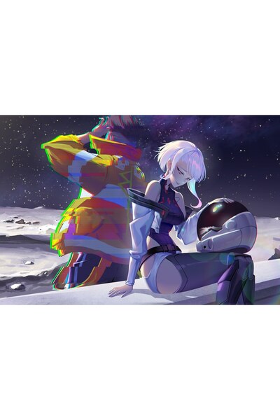 OEM Poster Lucyna Kushinada și David Martinez din Cyberpunk Edgerunners, 61x9...
