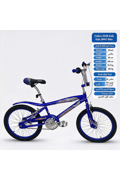 Velkyn 20 Inch Kids BMX Stunt Bike, High Carbon Steel Frame, Dual Brake Adjus...