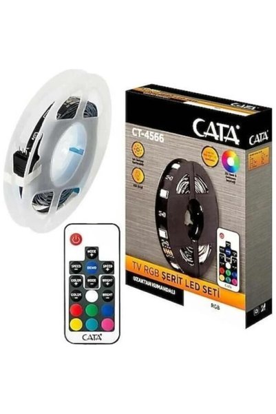 Cata CT-4566 Uzaktan Kumandalı RGB Renkli LED Şerit Seti - TV Arkası Ambiyans...