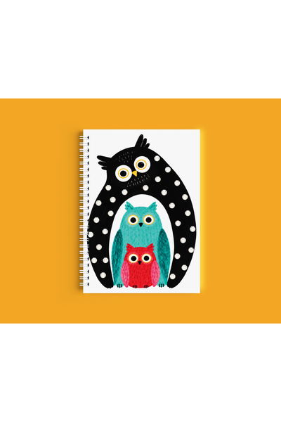 ARTHOUSECOLLECTIVE A4 Spiral Notebook - Unlined School Notebook - 80 Sheets/160 Pages - Animal Art Collection