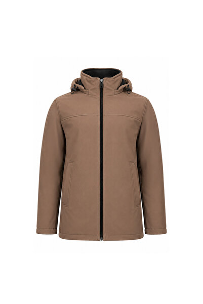 Calvin Klein Flextech Hooded CM024493-DTN Erkek Mont Taba