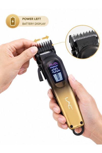 LAC LAICHY LAICHY Professional Hair Clipper Set, Large & Small Cordless Trimmer Combo, LED Power Display, Rechargeable Electric Hair Cutting Kit for Salon & Home Fade Haircut
