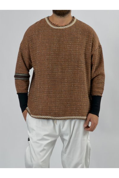COCOPELLI Kol Ribana Turuncu Erkek Sweatshirt COC3526
