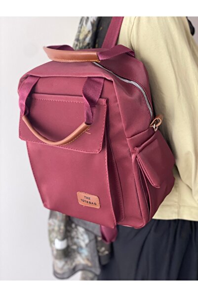 Bagzone Women's Backpack with Side and Front Pocket Details