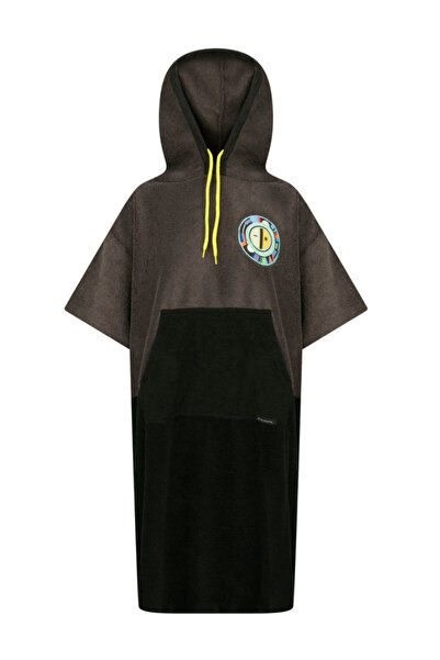 NEW SUN AGE GREY BLACK PONCHO