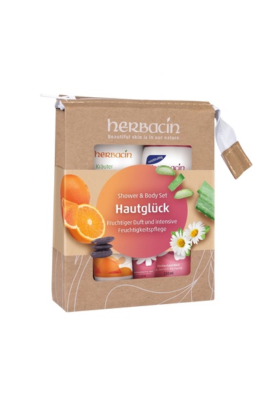 Herbacin Set cadou de dus si corp Hautgluck