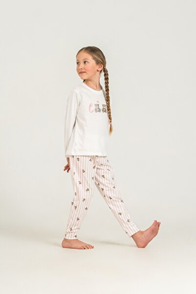 Rolypoly Set de pijamale pentru fete, 100% bumbac, cu mâneci lungi
