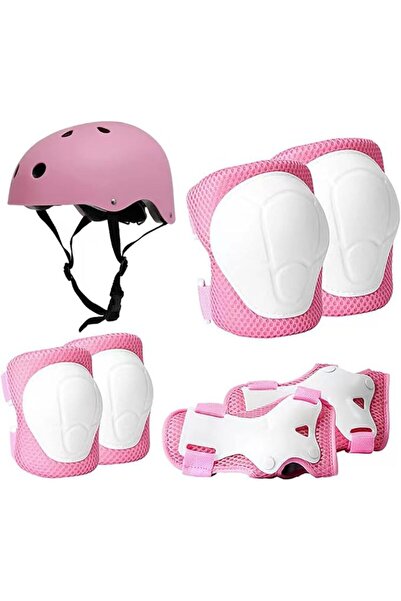 HI-FINE Kids Bike Helmet Set with Knee Pads Elbow Pads and Wrist Guards, 7 in...