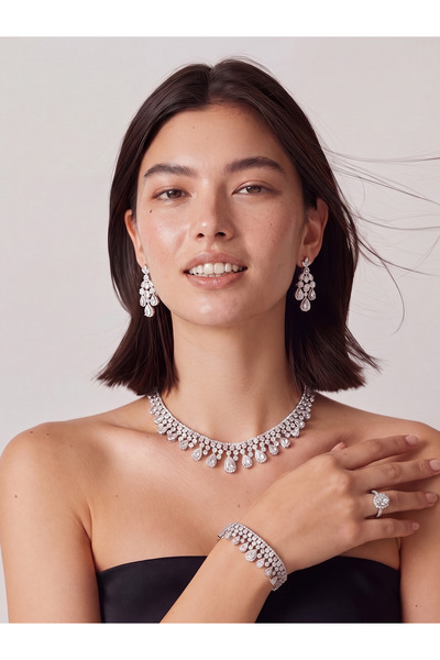 Atelier Duygu Milano Necklace Bracelet Earrings Ring Set