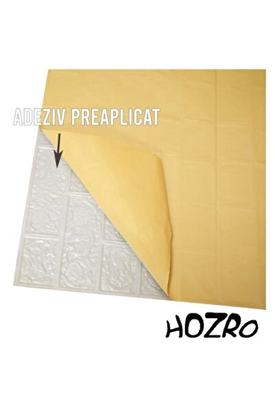 HOZRO Set de 20 de tapete autoadezive 3D, model imitație cărămidă, acoperă o suprafață de 10,78 mp, design modern, foarte ușor de instalat, TG-104