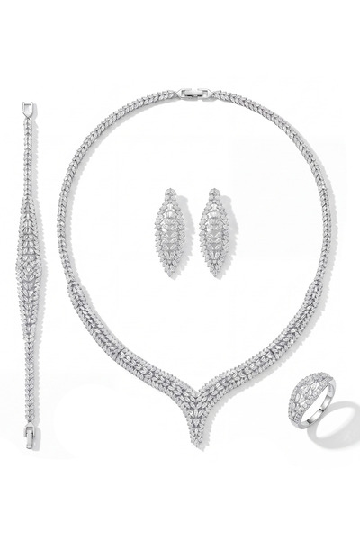 Atelier Duygu Riviera Necklace Bracelet Earrings Ring Set