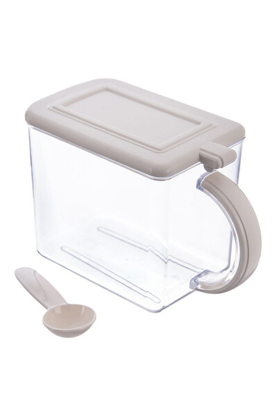 Orion Recipient Bucatarie Plastic, 1 L, 17x9x11.5 cm, Cu Capac Si Lingurita, ...