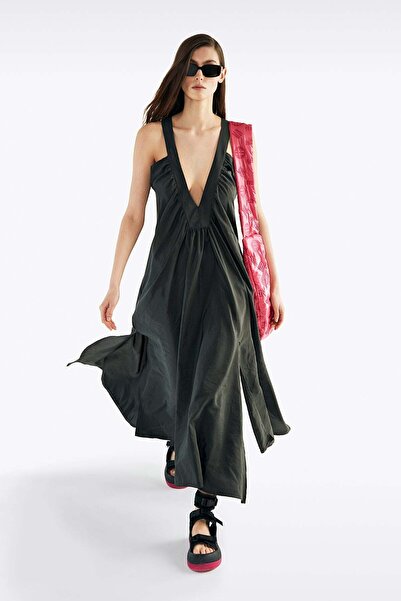 #vdr viadellerose Black Gray Dress 11374