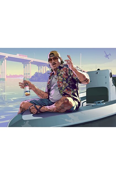 OEM Poster Cal Hampton în GTA 6, 61x90 cm, poster8647