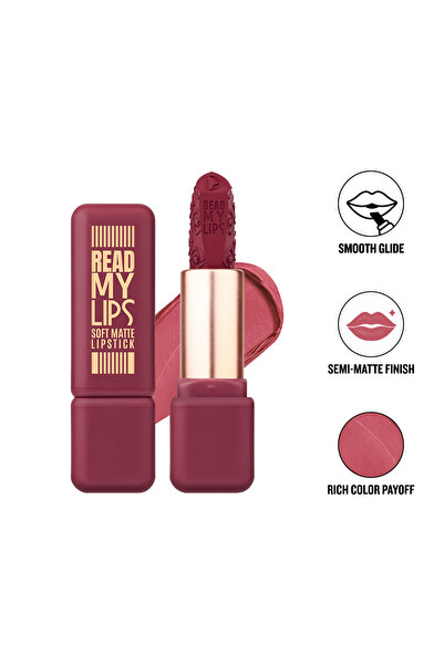 Character Read My Lips Soft Matte Lipstick - Rich Pigment, Vitamin E & Jojoba...