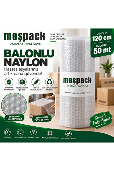Balonlu Eşya Koruma Naylonu Patpat 120 Cm