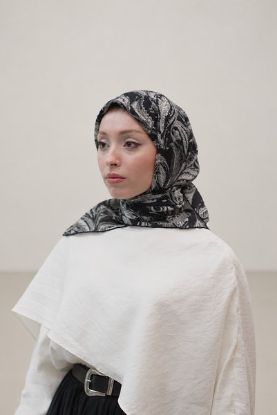 efdal şal eşarp Ebruli Elegance Eșarfă din viscoză