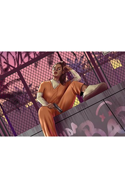 OEM Постер Лучия от GTA VI, 61x90 см, poster8175