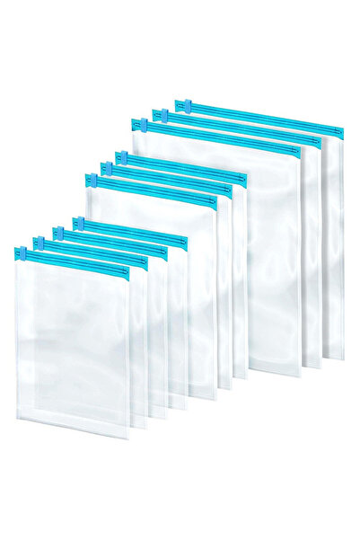 Vilde Set de saci vidați reutilizabili, 10 saci (4x 35x50cm, 3x 40x60cm, 3x 5...
