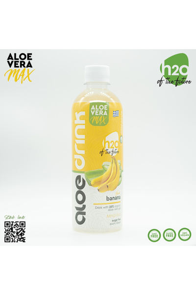 Aloe Vera Hellas ΠΟΤΟ ΜΕ ΑΛΟΗ ΓΕΥΣΗ ΜΠΑΝΑΝΑ ΣΥΣΚΕΥΑΣΙΑ 12 ΤΕΜΑΧΙΩΝ - ALOE DRI...
