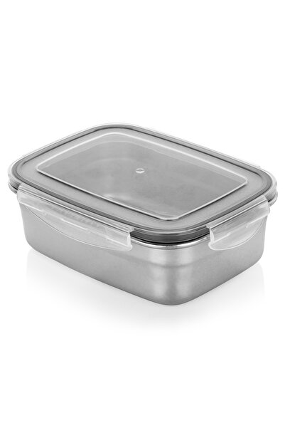 Excellent Houseware Recipient Alimente 700 ml, 17x13.5x5.5 cm, Sticla/Inox, 4...