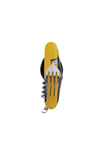 Generic Brand Campout Folding Spoon Fork Corkscrew Colorful