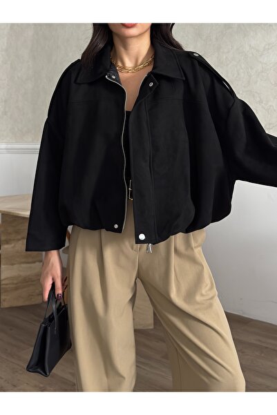 Ekim Store Μπουφάν Oversize Bomber Suede