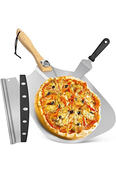 GENERAL Baborech Aluminum Flat Pizza Spatula, 12 X 14 Inch, Metal Pizza Paddl...