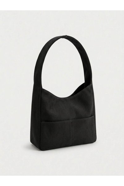 SİDRAEUROPE Süet Kadın Shopper Omuz Çantası – Yumuşak Form Vintage Model