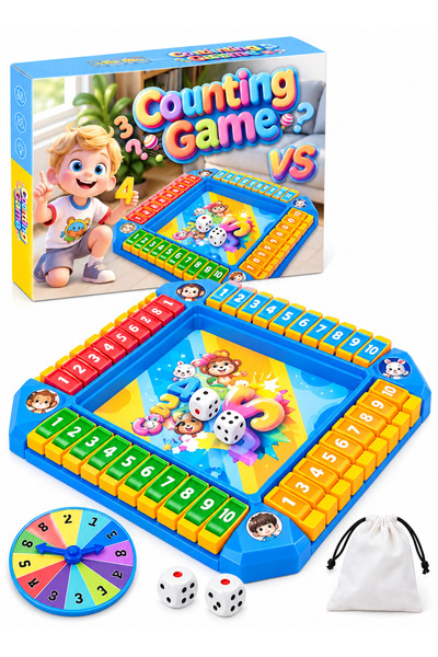 Toybox Kids Counting Board Game – Educational Math & Number Learning Game wit...
