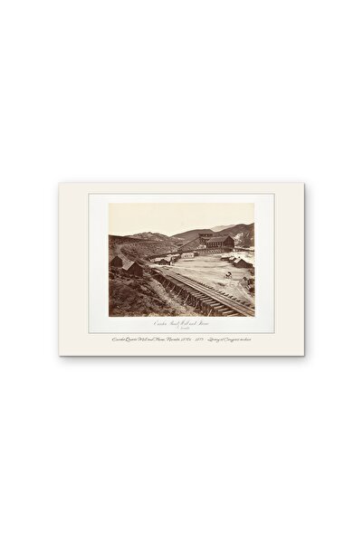 OEM Poster Carton 250g A4, Moara si Jgheab Eureka Nevada 1875, Arhiva Istorica