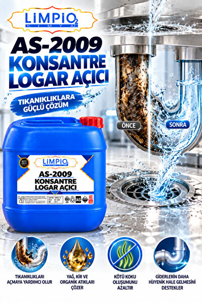 Limpio Kimya Endüstriyel Konsantre Logar Açıcı-30KG